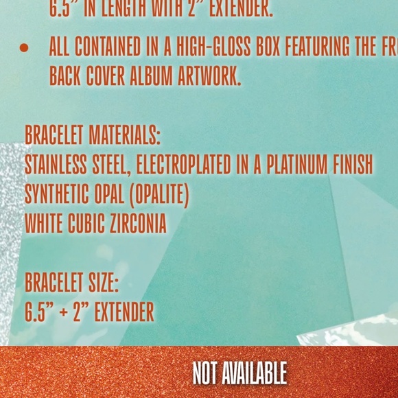 Taylor Swift "It's Beautiful" The Life Of A Showgirl Deluxe CD Opalite Bracelet - Picture 5 of 5